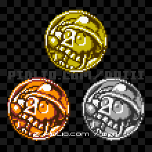 ソードイドのモンスターメダルの画像：GB版ドラクエ3の敵・モンスターメダル図鑑 ／ ドラゴンクエスト3攻略