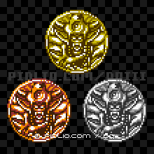 ゾーマのモンスターメダルの画像：GB版ドラクエ3の敵・モンスターメダル図鑑 ／ ドラゴンクエスト3攻略