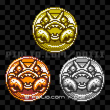 キラークラブのモンスターメダルの画像：GB版ドラクエ3の敵・モンスターメダル図鑑 ／ ドラゴンクエスト3攻略