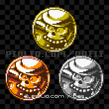 デーモンソードのモンスターメダルの画像：GB版ドラクエ3の敵・モンスターメダル図鑑 ／ ドラゴンクエスト3攻略