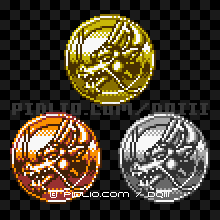 しんりゅうのモンスターメダルの画像：GB版ドラクエ3の敵・モンスターメダル図鑑 ／ ドラゴンクエスト3攻略