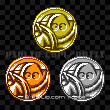 カンダタのモンスターメダルの画像：GB版ドラクエ3の敵・モンスターメダル図鑑 ／ ドラゴンクエスト3攻略