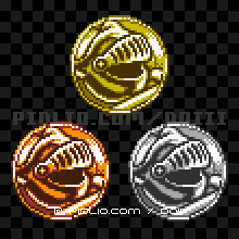 カンダタこぶんのモンスターメダルの画像：GB版ドラクエ3の敵・モンスターメダル図鑑 ／ ドラゴンクエスト3攻略