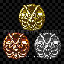 バラモスゾンビのモンスターメダル（とっておきのメダル）の画像：GB版ドラクエ3の敵・モンスターメダル図鑑 ／ ドラゴンクエスト3攻略