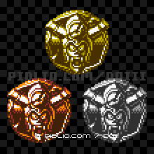 ゾーマ2のモンスターメダルの画像：GB版ドラクエ3の敵・モンスターメダル図鑑 ／ ドラゴンクエスト3攻略