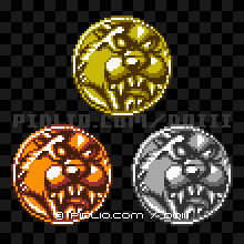 シルバーベアのモンスターメダルの画像：GB版ドラクエ3の敵・モンスターメダル図鑑 ／ ドラゴンクエスト3攻略