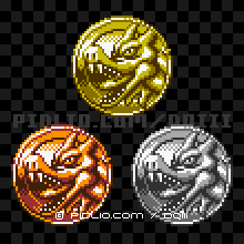 キースドラゴンのモンスターメダルの画像：GB版ドラクエ3の敵・モンスターメダル図鑑 ／ ドラゴンクエスト3攻略