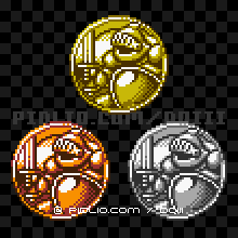 アイアンナイトのモンスターメダルの画像：GB版ドラクエ3の敵・モンスターメダル図鑑 ／ ドラゴンクエスト3攻略