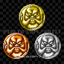 はがねのきょぞうのモンスターメダルの画像：GB版ドラクエ3の敵・モンスターメダル図鑑 ／ ドラゴンクエスト3攻略