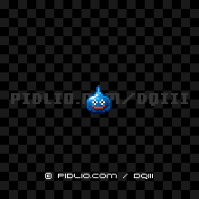 スライムの画像：SFC版ドラクエ3の敵・モンスター図鑑 ／ ドラゴンクエスト3攻略