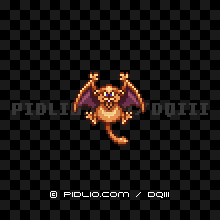 キャットフライの画像：SFC版ドラクエ3の敵・モンスター図鑑 ／ ドラゴンクエスト3攻略