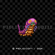 かえんムカデの画像：SFC版ドラクエ3の敵・モンスター図鑑 ／ ドラゴンクエスト3攻略