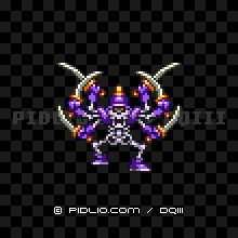 がいこつけんしの画像：SFC版ドラクエ3の敵・モンスター図鑑 ／ ドラゴンクエスト3攻略