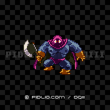 カンダタの画像：SFC版ドラクエ3の敵・モンスター図鑑 ／ ドラゴンクエスト3攻略