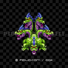 やまたのおろち2の画像：SFC版ドラクエ3の敵・モンスター図鑑 ／ ドラゴンクエスト3攻略