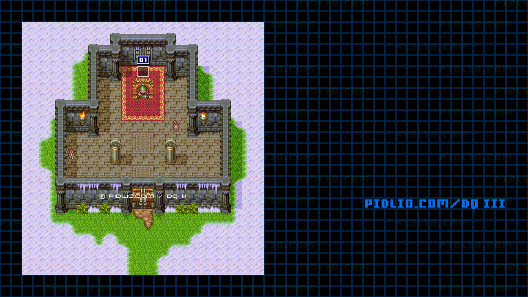ホビットのほこらのマップ画像 ／ SFC版ドラゴンクエスト3攻略 ─ pidlio.com